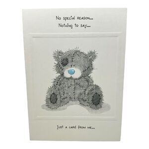 Carte Blanche Me To You Encouragement Greeting Card CHEER UP YOUR DAY Teddy Bear